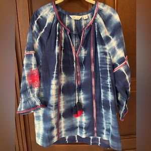 CAFFE MARRAKESH - BOHO cotton blouse (size L) EUC